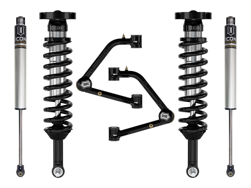 ICON Vehicle Dynamics 2023-2026 GMC Canyon AT4, Denali, & Elevation/Chevrolet Colorado Trail Boss, 1.75-2.5" Lift, Stage 2 Suspension System, Tubular