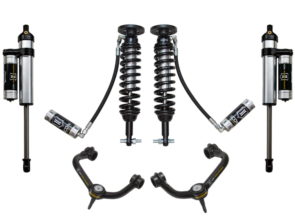 ICON Vehicle Dynamics 2014 Ford F-150 2WD, 1.75-2.63" Lift, Stage 4 Suspension System, Tubular