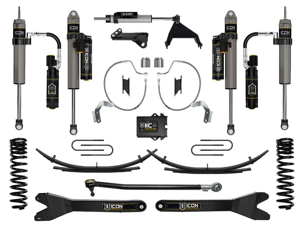 ICON Vehicle Dynamics 2023-2026 Ford F-250/F-350 Super Duty 4WD, Diesel, 4.5" Lift, Stage 8 Suspension System w/ Radius Arms & Expansion Packs