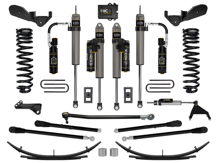ICON Vehicle Dynamics 2023-2026 Ford F-250/F-350 Super Duty 4WD, Gas, 2.5" Lift, Stage 6 Suspension System w/ 4-Link and Expansion Packs