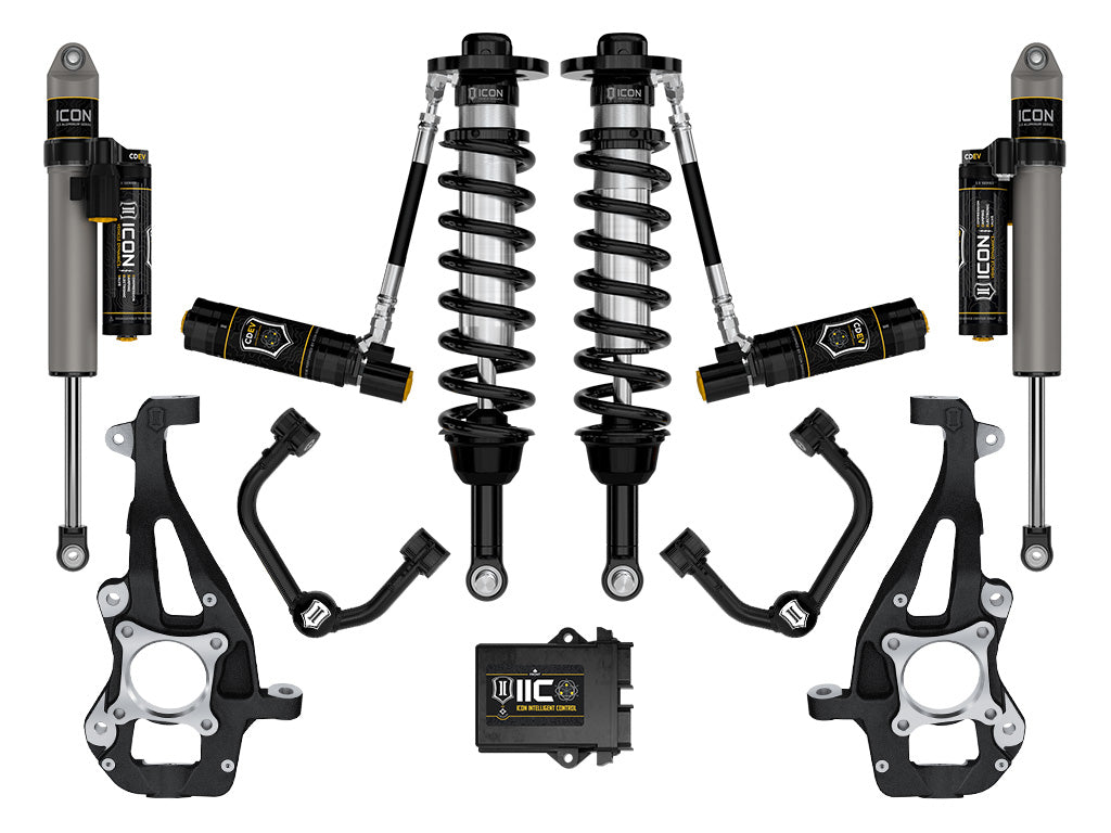 ICON Vehicle Dynamics 2021-2026 Ford F-150 4WD, 3.5-4.5" Lift, Stage 5 Suspension System, Tubular