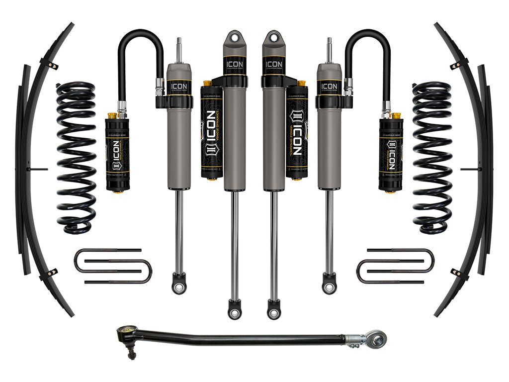 ICON Vehicle Dynamics 2020-2022 Ford F-250/F-350 Super Duty 4WD Diesel, 2.5" Lift, Stage 4 Suspension System w/ Expansion Packs