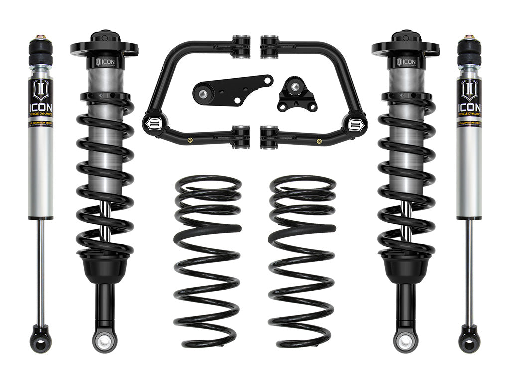 ICON Vehicle Dynamics 2024-2026 Toyota Tacoma 1.25-3" Lift, Stage 2 Suspension System, Tubular, Triple Rate Rear Springs