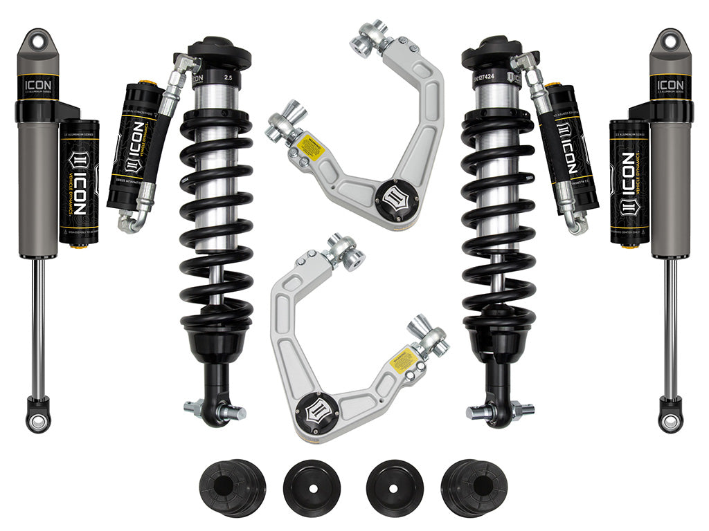 ICON Vehicle Dynamics 19-21 Ford Ranger, 0-3.5" Lift, Stage 4 Susp System, Billet UCA Al Knuckle