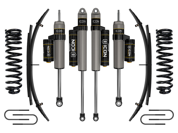ICON Vehicle Dynamics 2008-2010 Ford F-250/F-350 Super Duty 4WD Diesel, 2.5" Lift, Stage 3 Suspension System w/ Expansion Packs