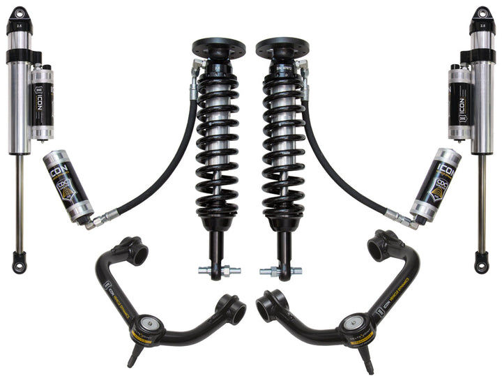 ICON Vehicle Dynamics 2015-20 Ford F150 2WD, 1.75-3" Lift, Stage 5 Suspension System, Tubular UCA