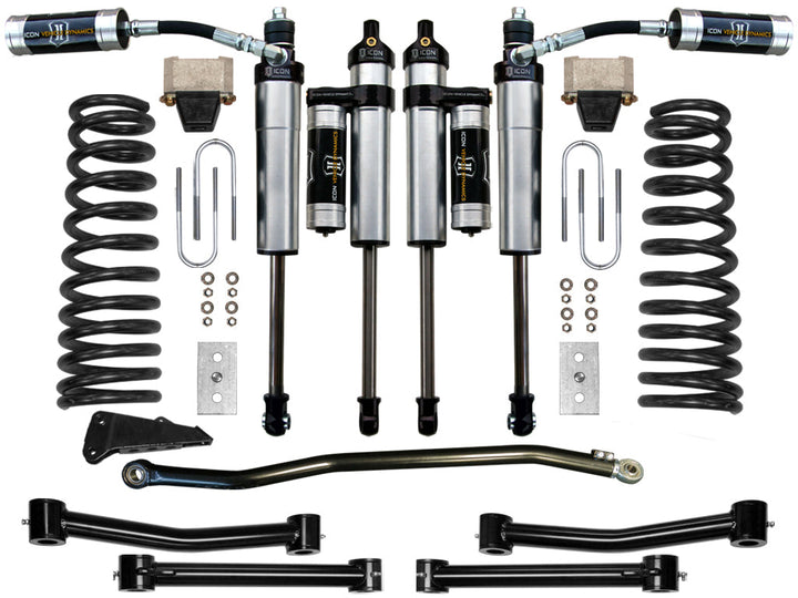 ICON Vehicle Dynamics 2003-2008 Ram 2500/3500 4WD, 4.5" Lift, Stage 4 Suspension System