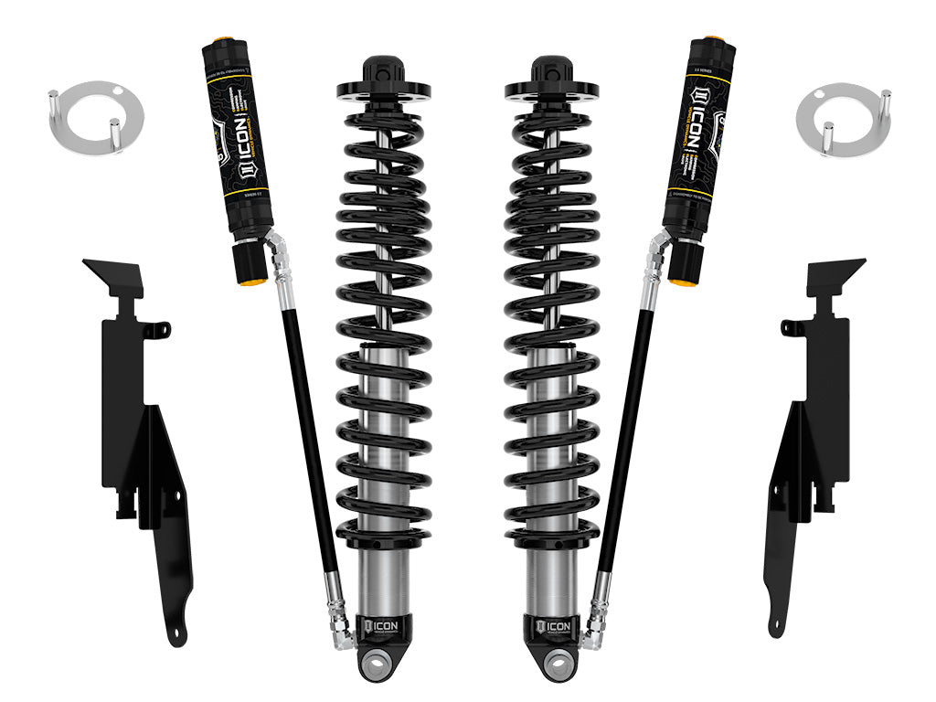 ICON Vehicle Dynamics 2021-2026 Ford Bronco, Rear, 1.25-3” Lift, V.S. 2.5 Series Coilover Kit, Remote Reservoir w/ CDEV, Pair