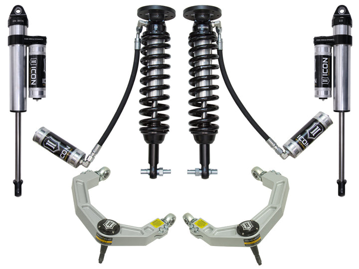 ICON Vehicle Dynamics 2015-20 Ford F150 4WD, 2-2.63" Lift, Stage 4 Suspension System, Billet UCA