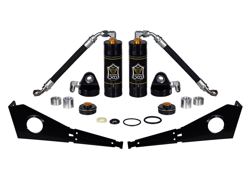 ICON Vehicle Dynamics 2005-2023 Toyota Tacoma, Front, Coilover Reservoir w/CDCV Upgrade Kit w/ Seals, Pair