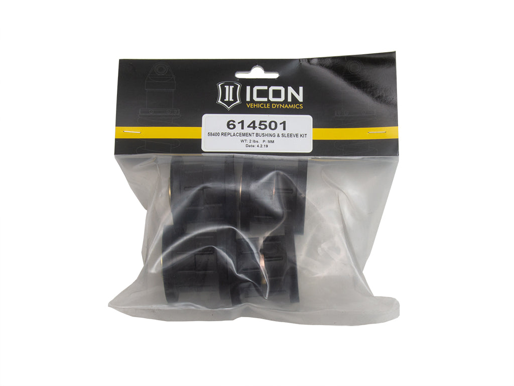 ICON Vehicle Dynamics 1996-2004 Toyota Tacoma, Tubular UCA Replacement Bushing & Sleeve Kit