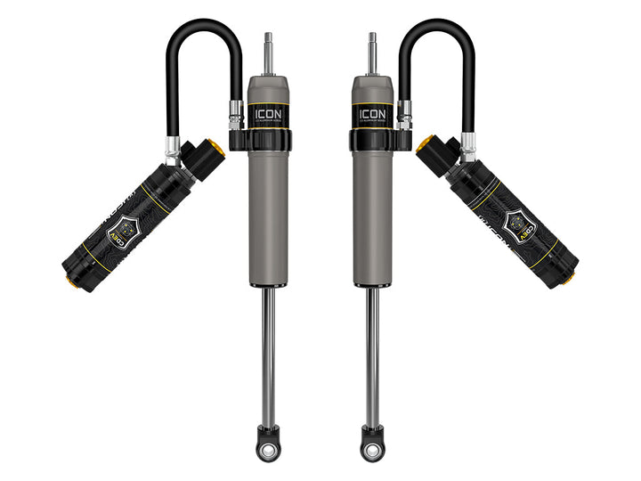 ICON 2017-2026 Ford F-250/F-350 Super Duty 4WD, 0-2.5” Lift, Front, V.S. 2.5 Aluminum Series Shock Absorbers, Remote Reservoir w/ CDEV, Pair