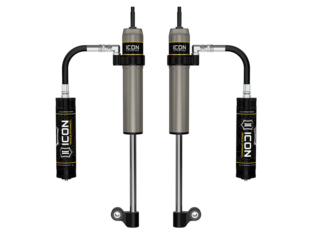 ICON Vehicle Dynamics 2005-2023 Toyota Tacoma, Rear, V.S. 2.5 Aluminum Series RXT Shock Absorbers, Remote Reservoir, Pair