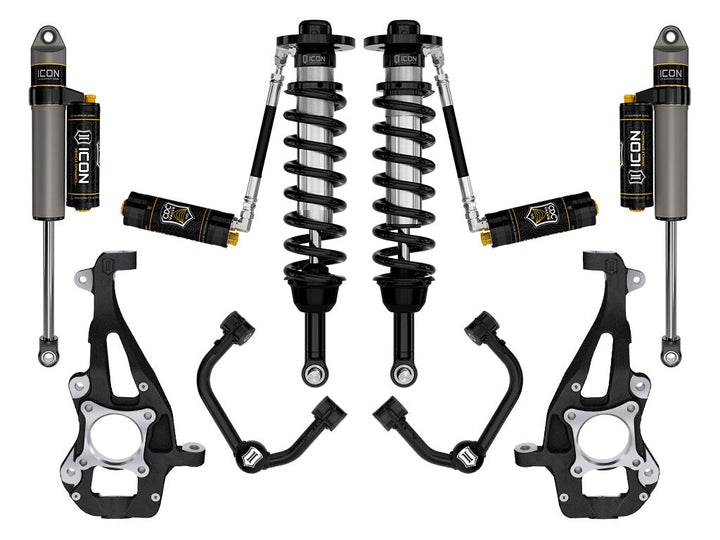 ICON Vehicle Dynamics 2021-2026 Ford F-150 4WD, 3.5-4.5" Lift, Stage 4 Suspension System, Tubular, CDCV