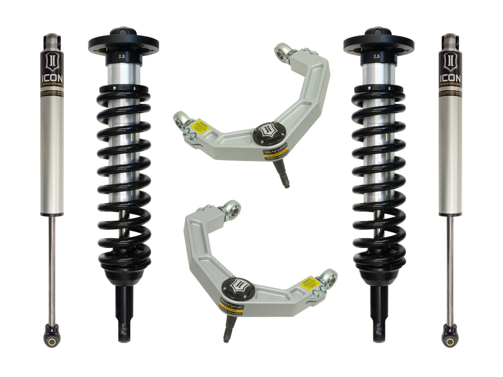 ICON Vehicle Dynamics 2009-2013 Ford F-150 2WD, 0-2.63" Lift, Stage 2 Suspension System, Billet