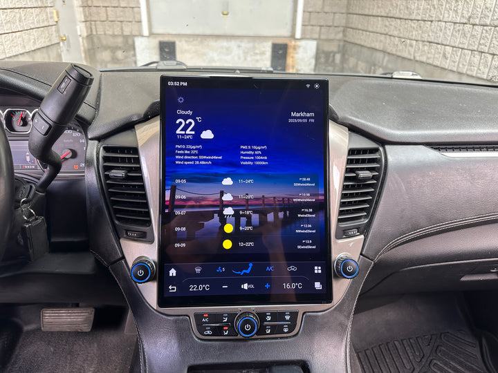 Chevrolet Tahoe &amp; Suburban &amp; GMC Yukon Tesla Style Screen 2015-2020