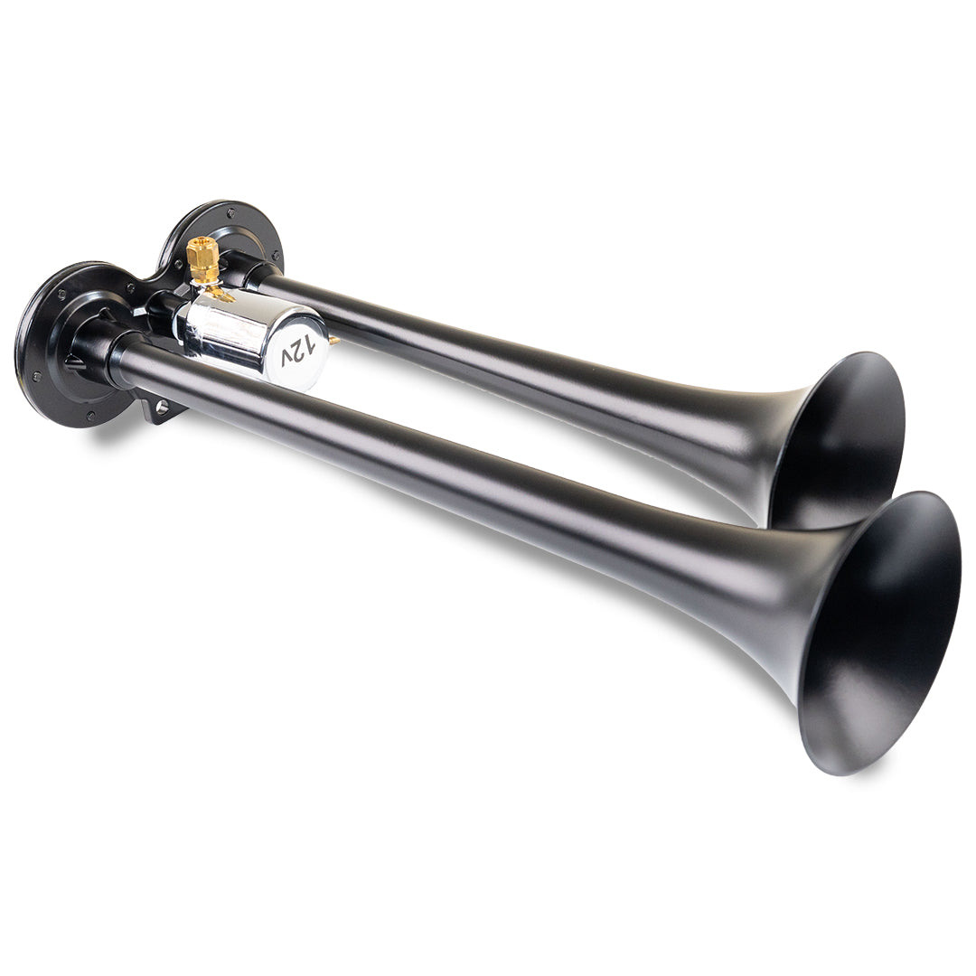 Kleinn ProBlaster HK2-1 Dual Black Horn Kit with 120 PSI Onboard Air - Universal - Model 102-1 horn