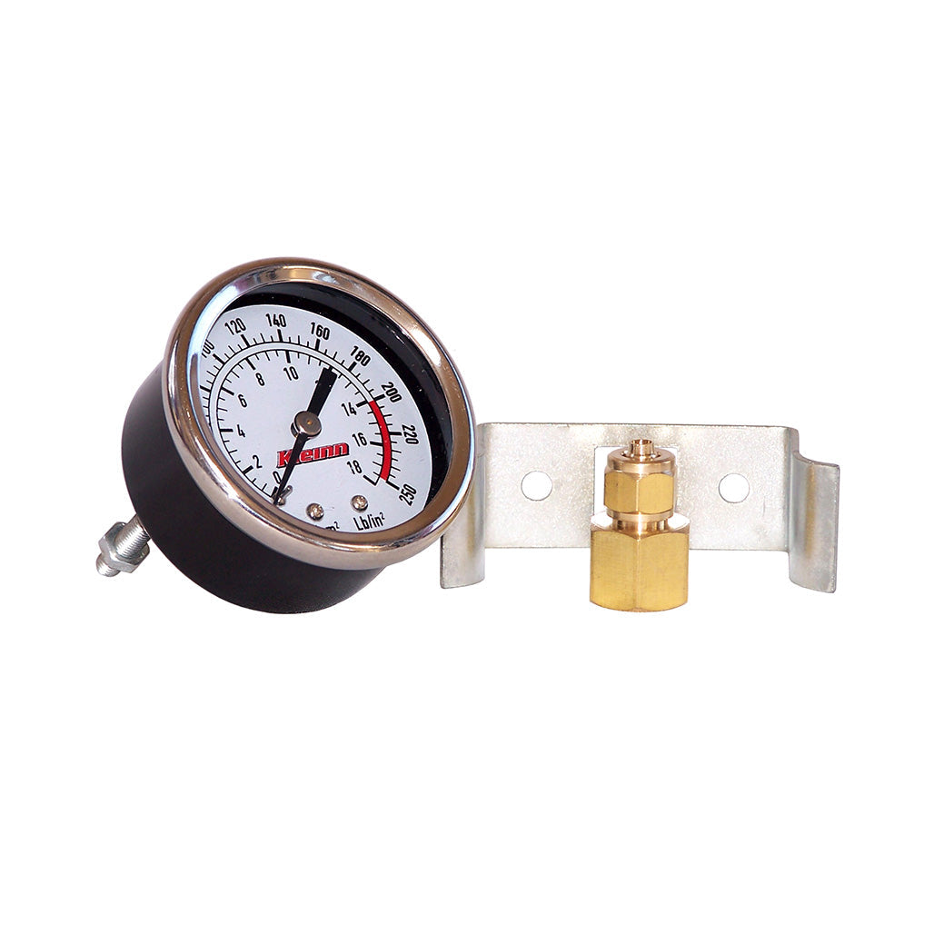 Kleinn Model 1021 Illuminated Air Pressure Gauge - 250 PSI Panel Mount - image 1
