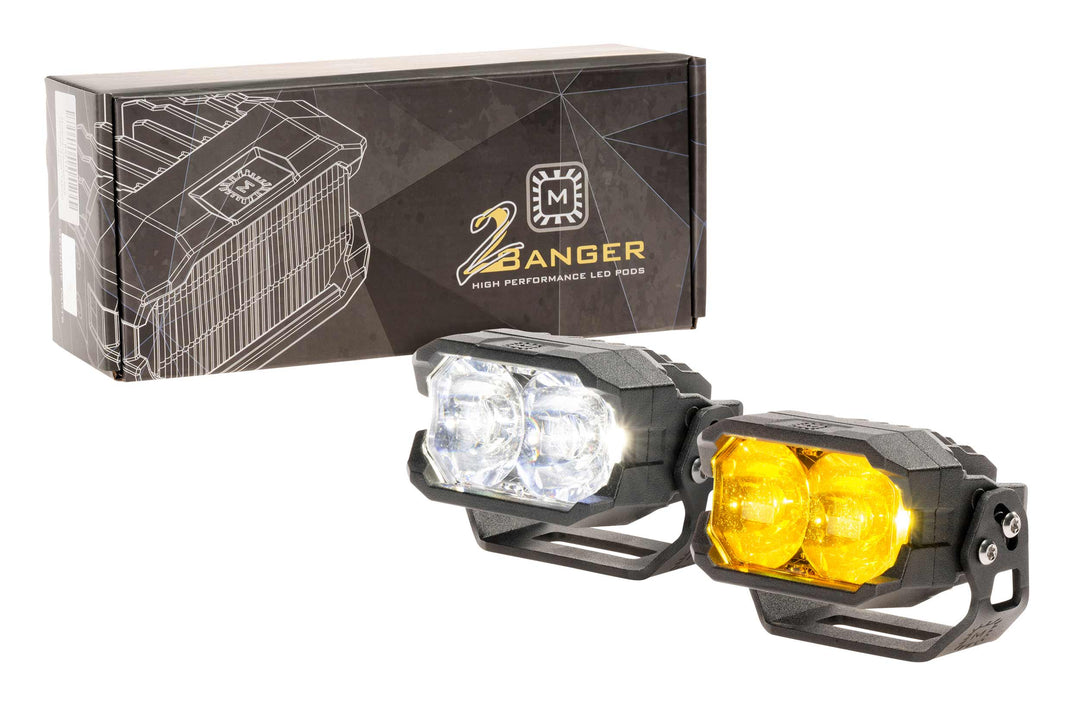 Morimoto 2Banger NCS LED Pods (Spot / White / Set)