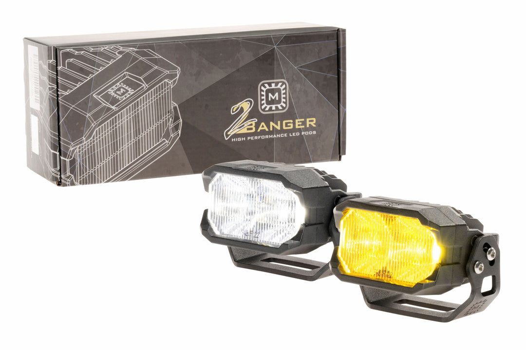 Morimoto 2Banger NCS LED Pods (SAE Wide / White / Set)