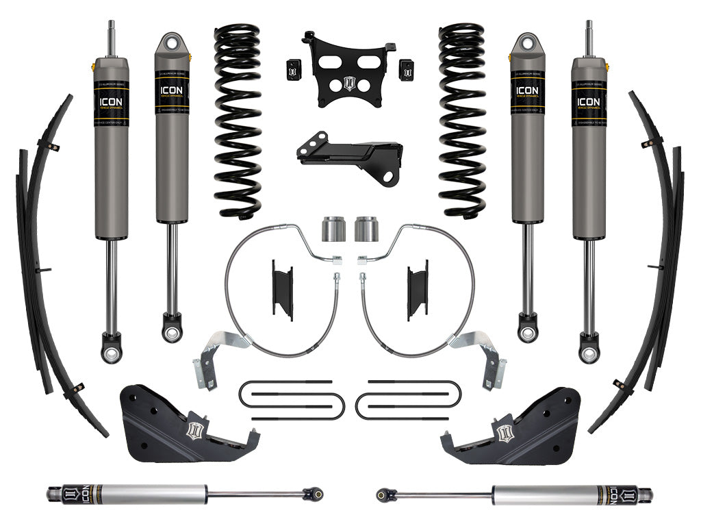 ICON Vehicle Dynamics 2023-2026 Ford F-250/F-350 Super Duty 4WD, Gas, 4.5" Lift, Stage 3 Suspension System w/ Expansion Packs