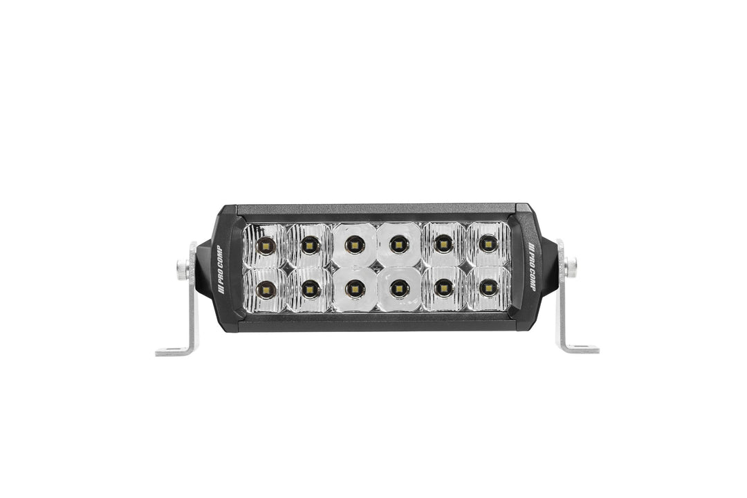 Pro Comp Motorsports Series Double Row Light Bar: 6" / White / Combo Beam