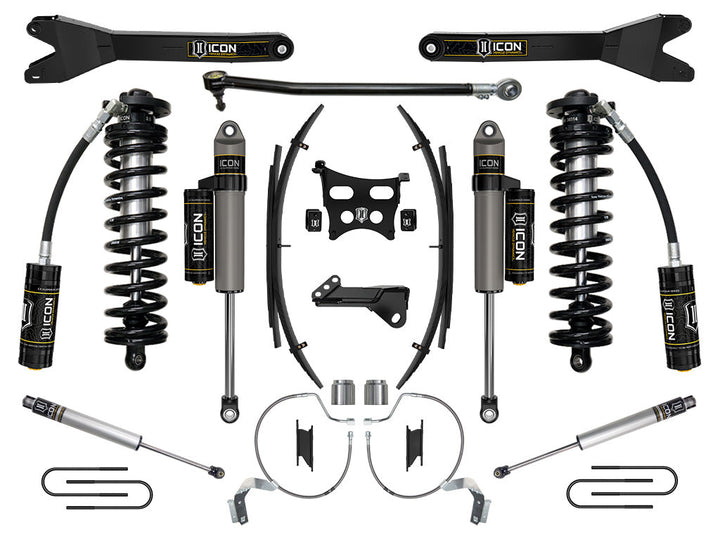 ICON Vehicle Dynamics 2023-2026 Ford F-250/F-350 Super Duty 4WD, 4-5.5" Lift, Stage 4 Coilover Conversion System w/ Radius Arms &amp; Expansion Packs