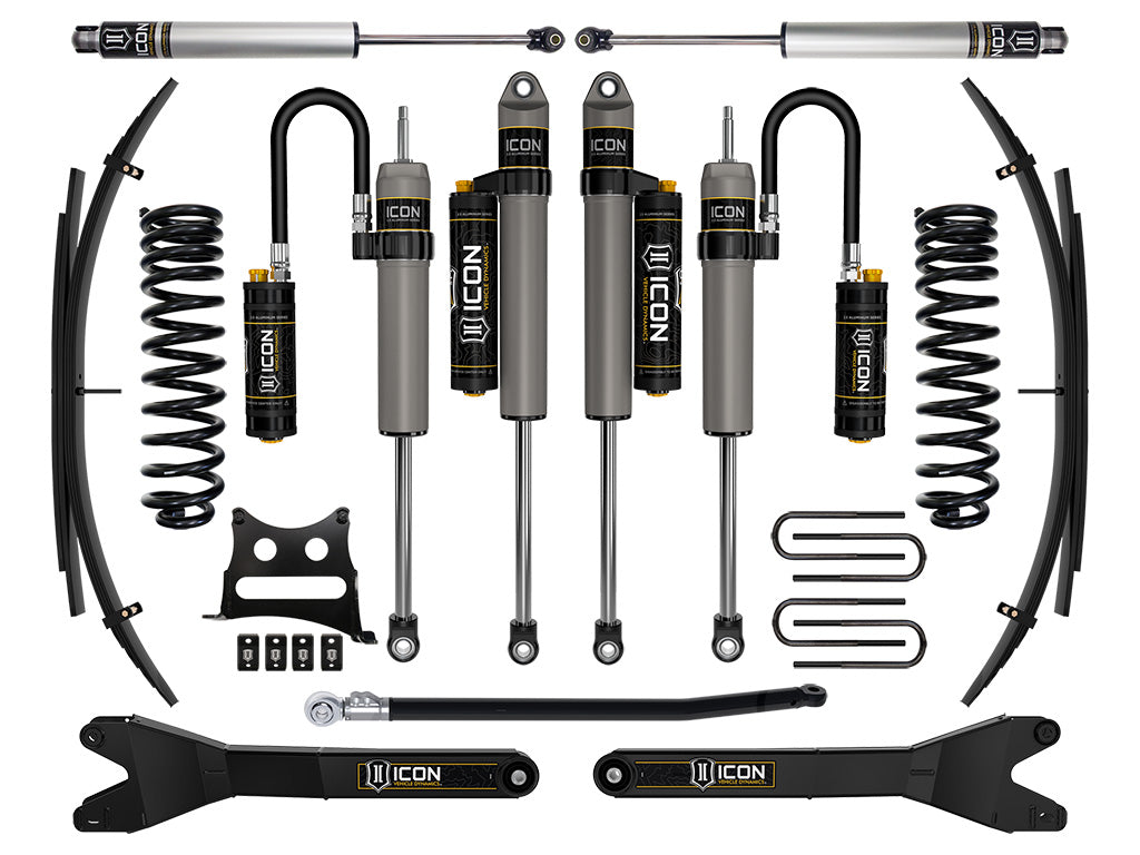 ICON Vehicle Dynamics 2011-2016 Ford F-250/F-350 Super Duty 4WD Diesel, 2.5" Lift, Stage 6 Suspension System w/ Expansion Packs