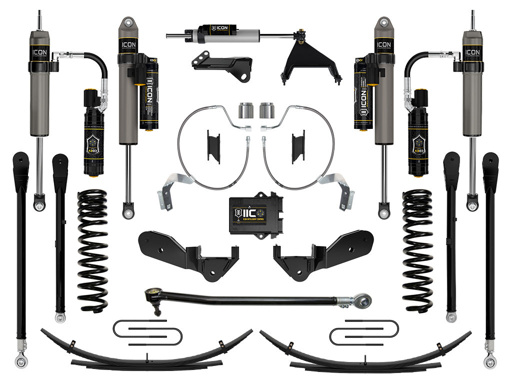 ICON Vehicle Dynamics 2023-2026 Ford F-250/F-350 Super Duty 4WD, Diesel, 4.5" Lift, Stage 8 Suspension System w/ Expansion Packs