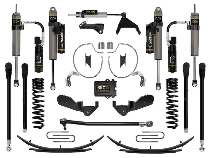 ICON Vehicle Dynamics 2023-2026 Ford F-250/F-350 Super Duty 4WD, Diesel, 4.5" Lift, Stage 8 Suspension System w/ Expansion Packs