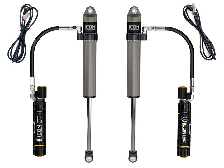 ICON Vehicle Dynamics 2020-2023 Jeep Gladiator, 2.5" Lift, Front, V.S. 2.5 Aluminum Series Shock Absorbers, Remote reservoir w/ CDEV, Pair