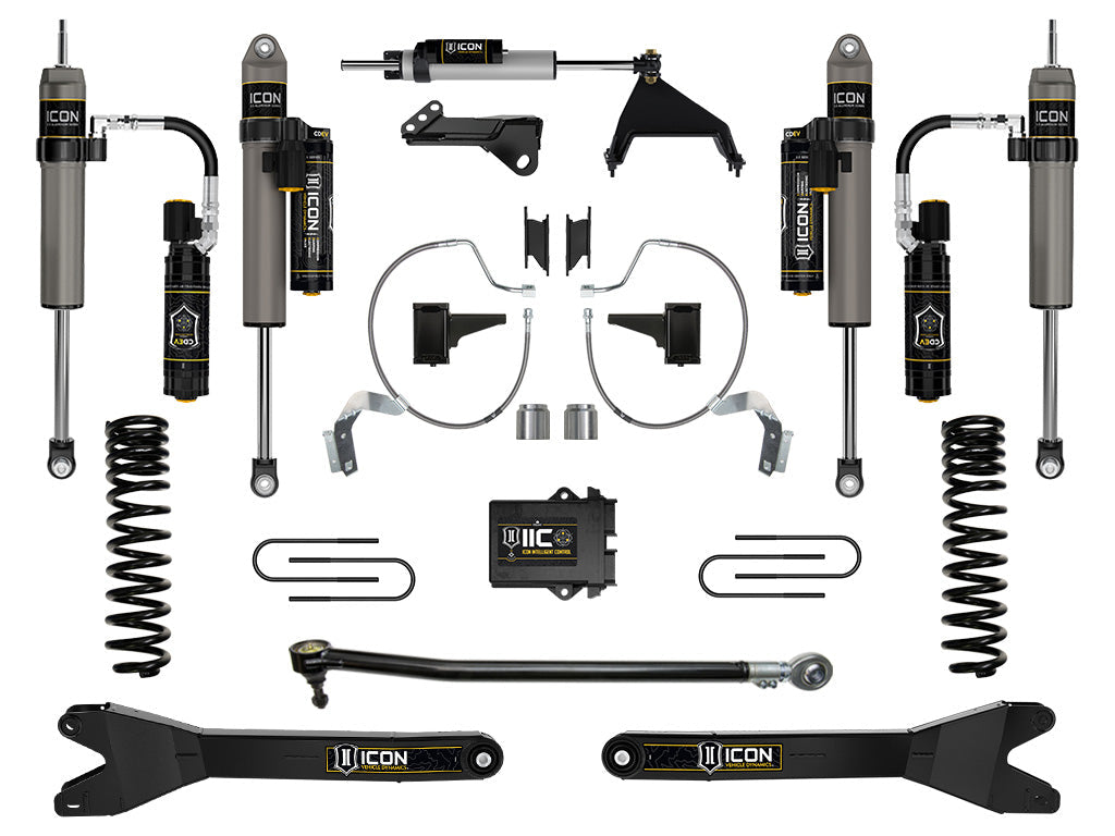ICON Vehicle Dynamics 2023-2026 Ford F-250/F-350 Super Duty 4WD, Gas, 4.5" Lift, Stage 8 Suspension System w/ Radius Arms