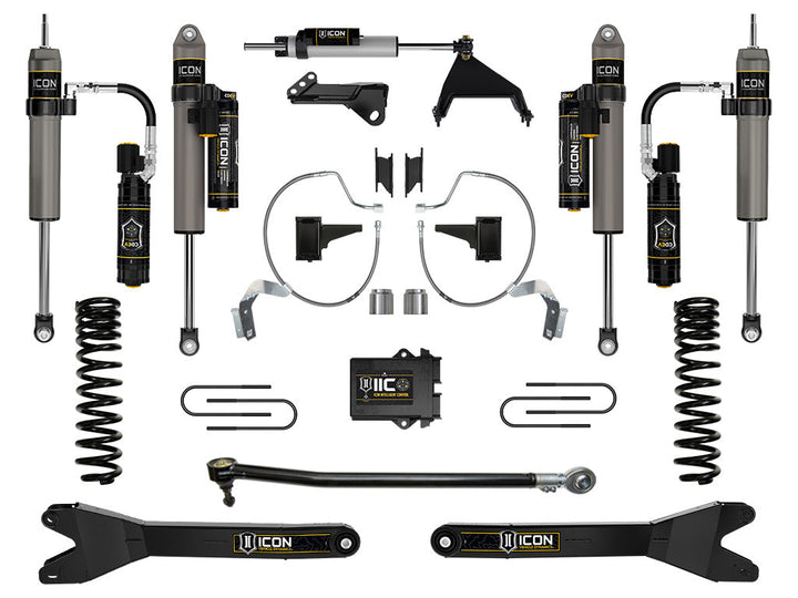ICON Vehicle Dynamics 2023-2026 Ford F-250/F-350 Super Duty 4WD, Gas, 4.5" Lift, Stage 8 Suspension System w/ Radius Arms