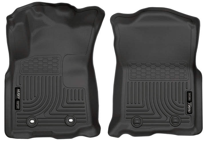 Husky Liners WeatherBeater Front Floor Liners - 2016-2017 Toyota Tacoma Automatic Transmission