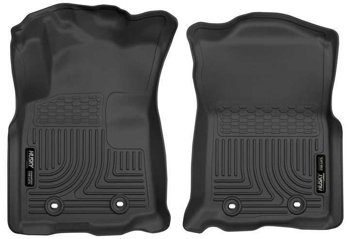 Husky Liners WeatherBeater Front Floor Liners - 2018-2023 Toyota Tacoma Automatic Transmission