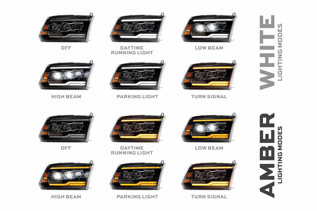 Morimoto XB Evo LED Headlights | 2009-2018 Ram 1500 &amp; 2019-2024 Ram 1500 Classic