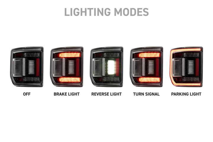 Morimoto 20-26 Jeep Gladiator JT XB LED Low Profile Tail Lights (Smoked)