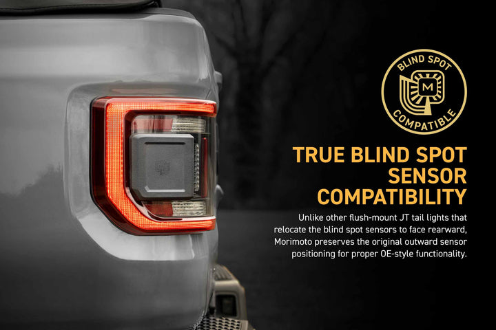 Morimoto 20-26 Jeep Gladiator JT XB LED Low Profile Tail Lights (Smoked)