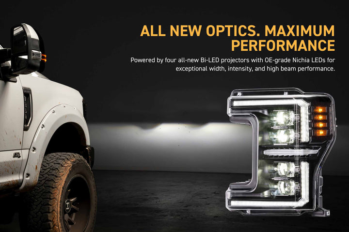 Morimoto XB Evo Hybrid LED Headlights | 2017-2019 Ford Super Duty