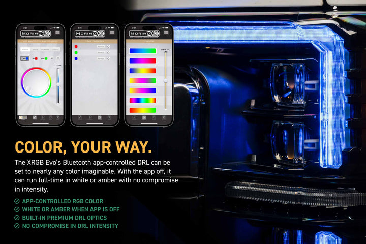 Morimoto XRGB Evo LED Headlights | 2017-2019 Ford Super Duty