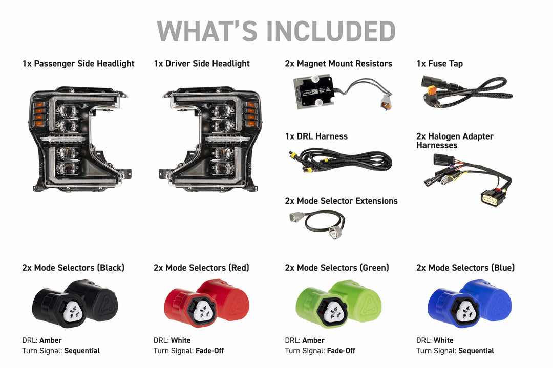 Morimoto XB Evo LED Headlights | 2020-2022 Ford Super Duty