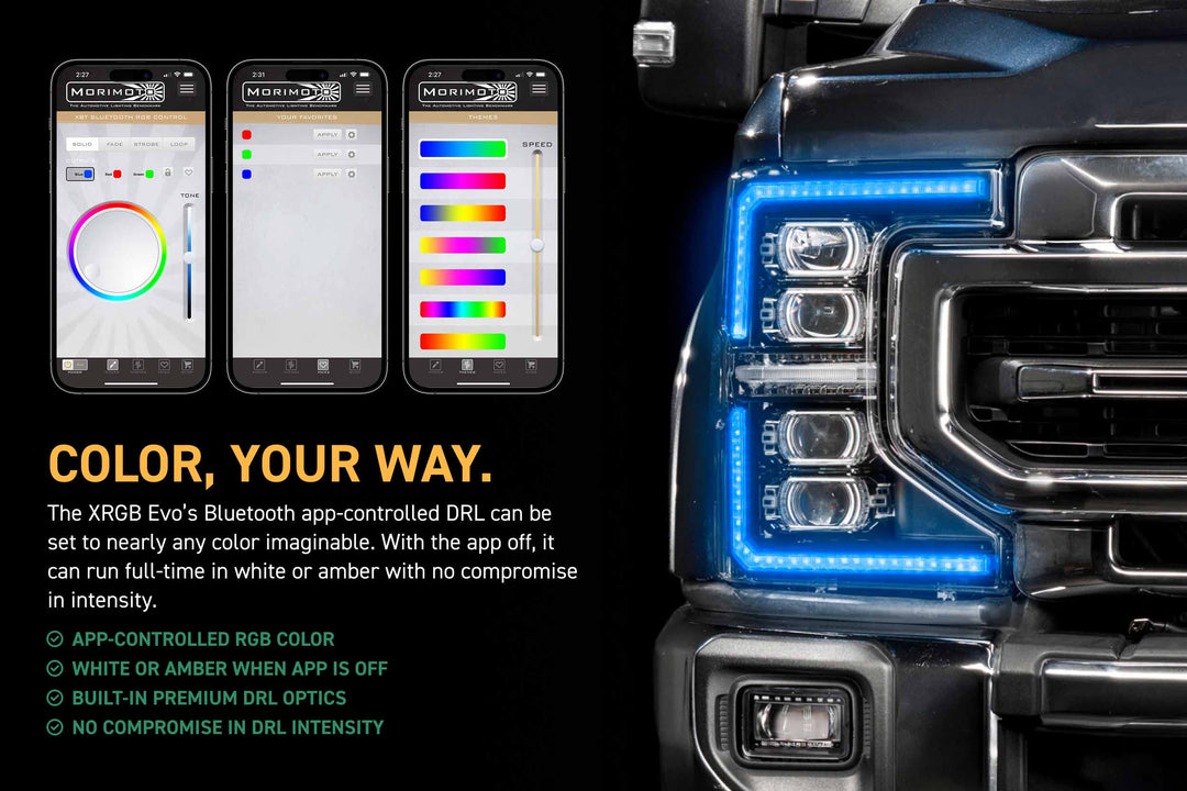 Morimoto XRGB Evo LED Headlights | 2020-2022 Ford Super Duty