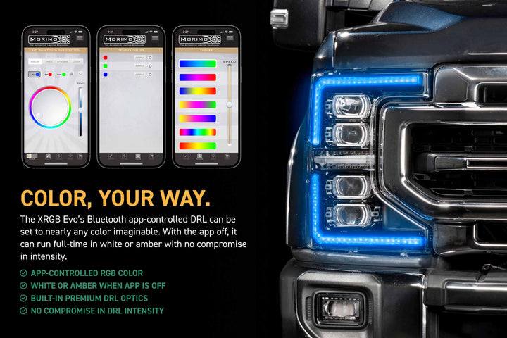 Morimoto XRGB Evo LED Headlights | 2020-2022 Ford Super Duty
