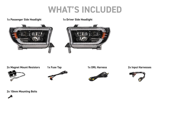 Morimoto 07-13 Toyota Tundra &amp; 08-17 Sequoia XB Evo Hybrid LED Headlights