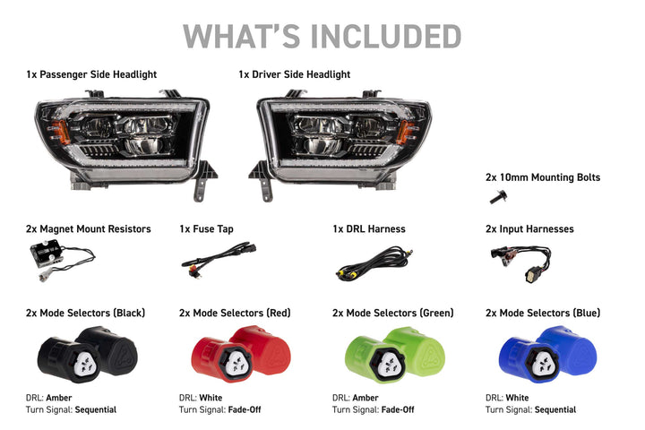 Morimoto 07-13 Toyota Tundra &amp; 08-17 Sequoia XB Evo LED Headlights