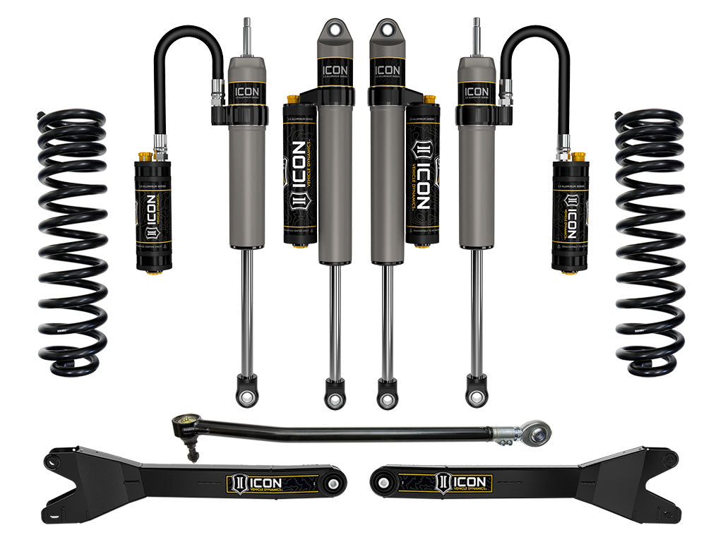 ICON Vehicle Dynamics 2023-2026 Ford F-250/F-350 Super Duty 4WD, Diesel, 2.5" Lift, Stage 4 Suspension System w/ Radius Arms