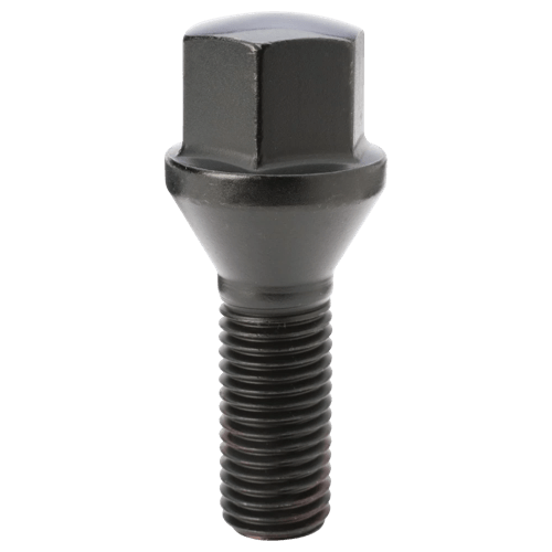 BOLT CONE 17MM 12-1.50 BLK 28MM BULK