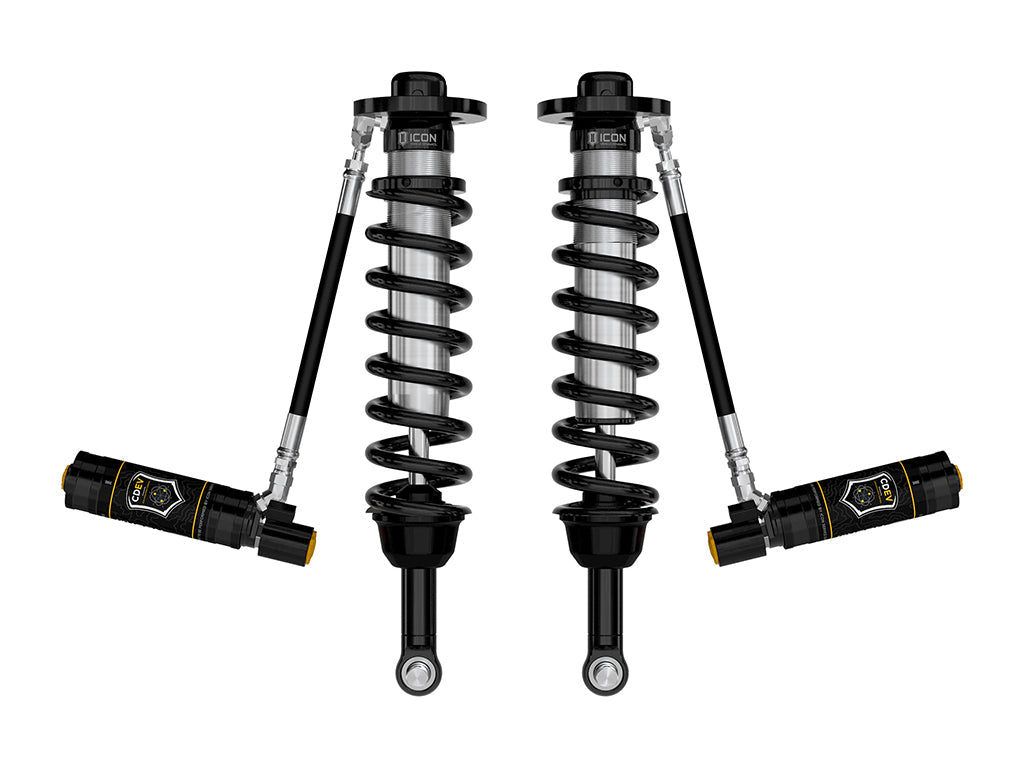 ICON Vehicle Dynamics 2021-2026 Ford F-150 4WD/Tremor, 3.5-4.5"/2.5-3" Lift, Front, V.S. 2.5 Series Coilovers, Remote Reservoir w/ CDEV, Pair