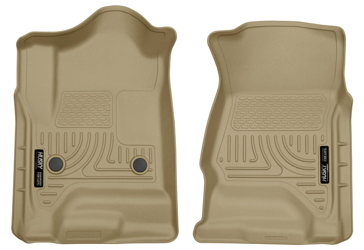 Husky Liners WeatherBeater Front Floor Liners - 2015-2020 Chevrolet Suburban Tan