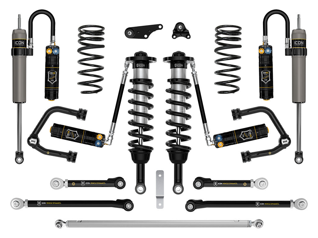 ICON Vehicle Dynamics 2024-2026 Toyota Land Cruiser 250 Series, 1.25-3" Lift, Stage 9 Suspension System, CDXS, Tubular